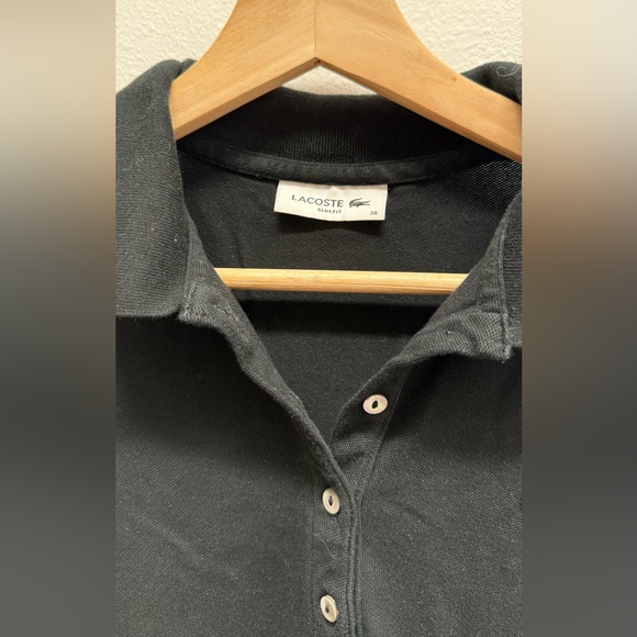 Lacoste Black Polo Shirtdress - Picture 3 of 6